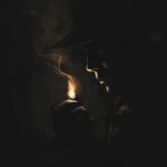 Noir-Inspired Scene of a Private Investigator