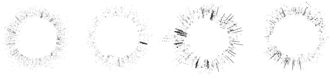Collection of ink splashes for speckle effect .Set of Black Spray Blot of Ink. Place blobs, stains and splats in this pack over any object to create grunge effect .Spray paint drips .abstract vector.