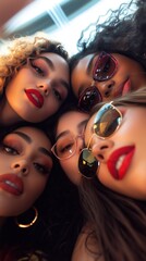 Obraz premium A group of diverse women showcasing unity, empowerment, and friendship.