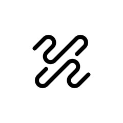 Obraz premium X Letter Logo Design Template