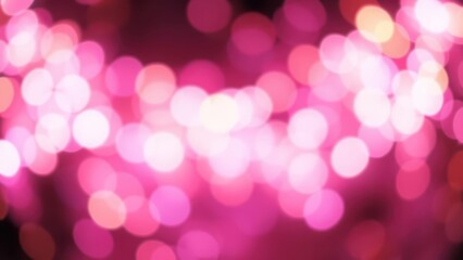 pink bokeh lights background blur abstract - Generative AI.