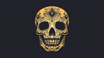 Skulls sketch icons. Skeleton craniums crossbones for halloween decoration, cartoon, label, tattoo, religious decoration elements