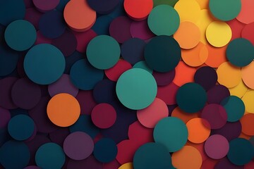 Geometric design abstract background - circles Generative AI