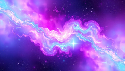 Majestic swirling clouds, vibrant sunset sky, ethereal blue and purple hues, dramatic cloudscape, wispy cloud formations, celestial atmosphere, dream-like skyscape, surreal heavenly vista, luminous tw