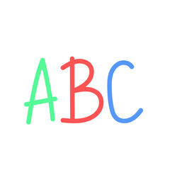 Colorful ABC Letters Illustration