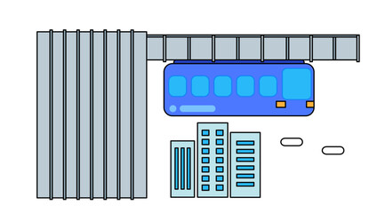 モノレールのイラスト
