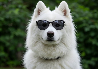 Obraz premium dog with sunglasses