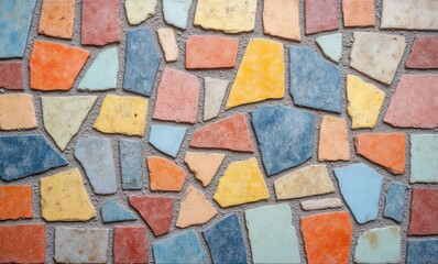Colorful mosaic tile background