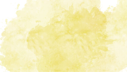 Abstract yellow watercolor background.Hand painted watercolor. vector