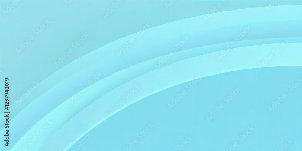 Poster ai image a serene composition of layered light blue curves, creating a sense of depth and calm in an