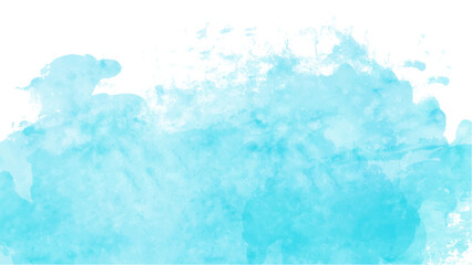 Abstract blue watercolor background.Hand painted watercolor. vector