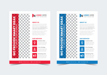  Professional Business Flyer Template , CMYK , US Letter , Print Ready , poster, professional, promotion, prospectus, service, 3 services, service flyer, template, 