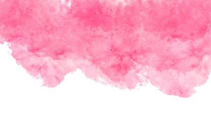 Abstract pink watercolor background.Hand painted watercolor. vector