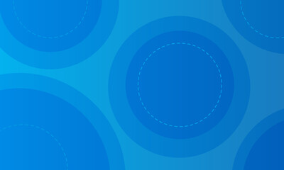 Abstract layered round blue background. Vector illustration