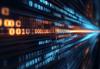 swift light lines and striped patterns on a high-tech background