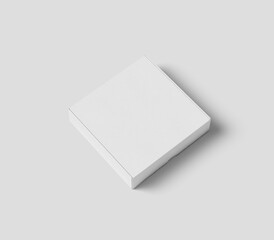 Box packaging for mockup on isolated background