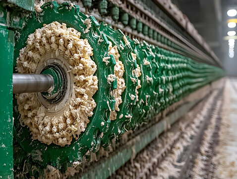 Industrial cotton processing machinery