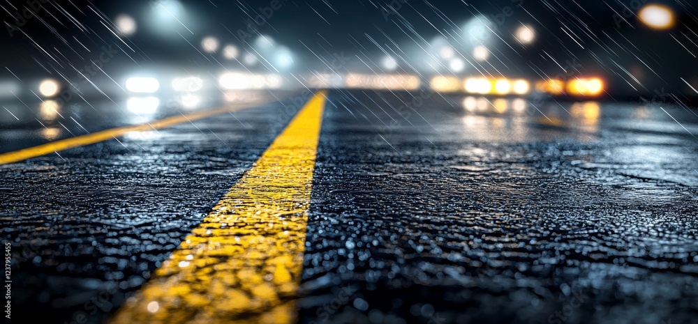 Poster modern grunge rough realistic 3d rendering of an empty background with dark asphalt night undergroun