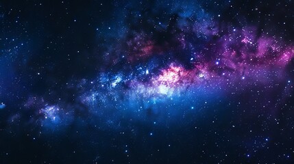 Fototapeta premium Infinite star field in deep space: a mesmerizing cosmic tapestry of distant galaxies, nebulae, and celestial wonders beyond earth's reach