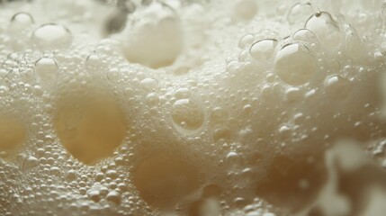 Fototapeta premium Close Up Of Beer Foam Bubbles Texture
