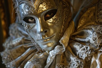 Unveiling the Mystery: A Historical Figure in Enigmatic Attire