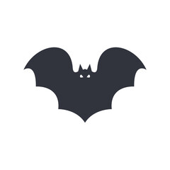 flying bat logo design flapping wings