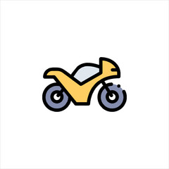 motorcycle icon vector illustration