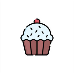 cupcake with cherry