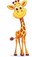 Obraz premium Cute Cartoon Giraffe Illustration