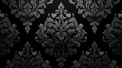 Seamless damask pattern background for wallpaper design. Vector version also available in gallery