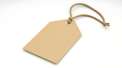 A tag with a hole in the middle of it