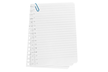 The  isolated sheet of paper