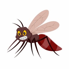 vector illustration of cartoon bee