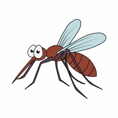 vector illustration of a mosquito