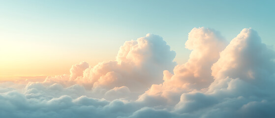 Abstract Cloud Formations at Sunset