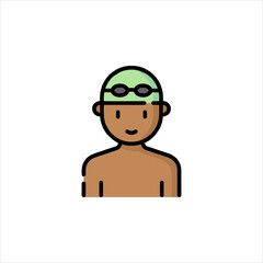 cartoon character of a man