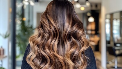 Long Brown Hair With Subtle Balayage Highlights