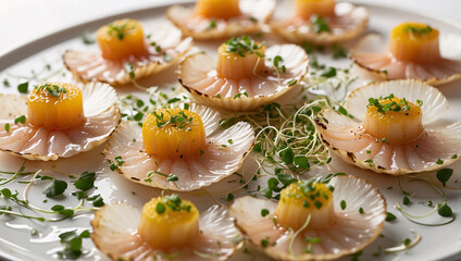 Elegant Scallop Carpaccio with Citrus Vinaigrette