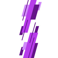 Abstract Purple Geometric Border