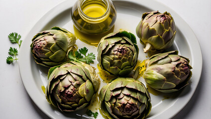 Marinated Artichoke Hearts with Parsley and Olive Oil