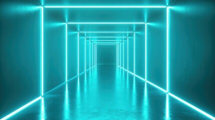 Obraz premium A Luminous Background with Neon Green and Bright