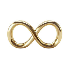 shiny gold infinity symbol representing eternity and limitless possibilities. This elegant design is perfect for conveying concepts of love, unity, and continuity