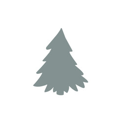 Christmas line art trees