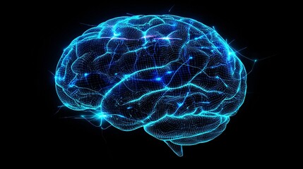 intelligence cognitive optimization concept. Brainwave optimization concept image