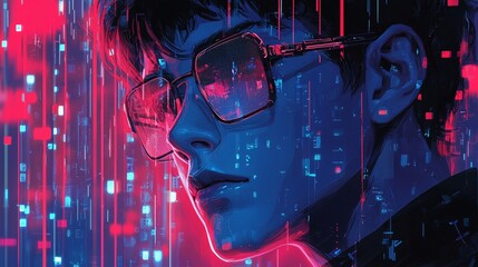 intelligence cognitive optimization concept. Brainwave optimization concept image