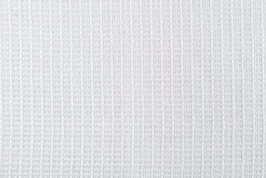 white cotton fabric with waffle square weave