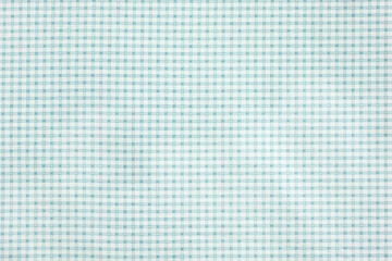 blue checkered cotton fabric on white background