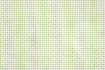 green checkered cotton fabric on white background