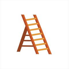 Classic Wooden Ladder Clipart for Design Projects
