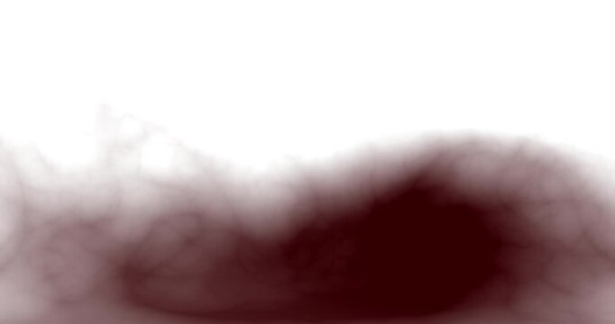 Weblike and veiny red spots, smears, and wispy lines moving chaotically around a white background. Abstract, animated background. Looping.